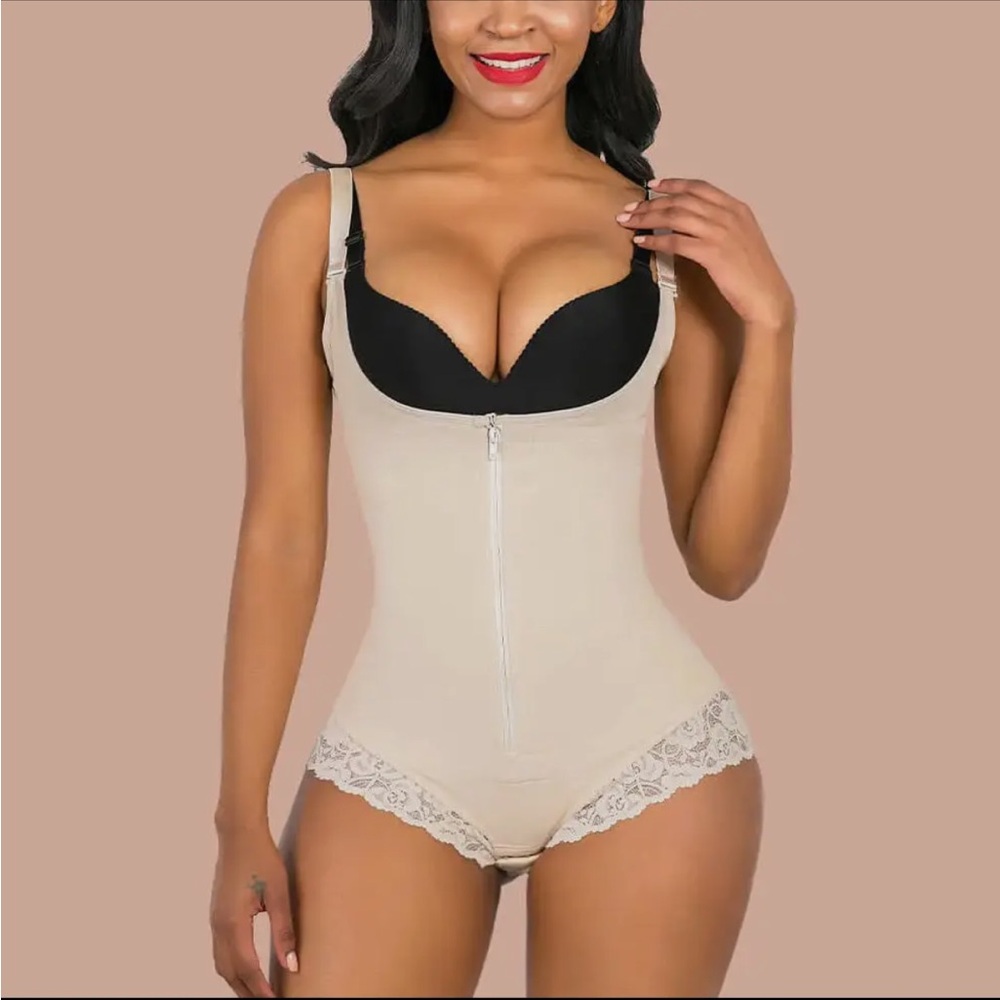 Seamless Beige Shapewear Bodysuit